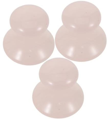 Gogogmee 3stücke Gesichts-gua-sha-stein mit Pilzform aus Kristall Gua-sha-massagestein für Gesichtskonturen mit Gua-sha-gesichtswerkzeug zur Hautstraffung und Entspannung