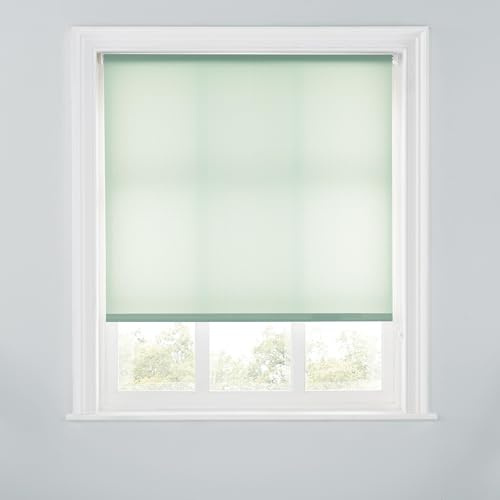 Trimmable Daylight Roller Blind - 3FT - SAGE - 90cm(W) x 170cm(L) | Polyester Daylight Roller Blind with Trim-To-Size Fit, Softens Sunlight, Adds Privacy & Suits Kitchens, Lounges & Bedrooms