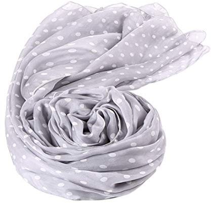 Prettystern leicht Seidenschal Polka Dots Punkte gepunktet Sommerschal Silk Scarf