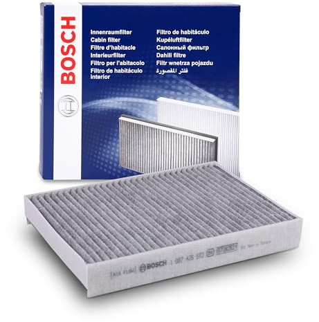 Bosch R5573 Activated Carbon Cabin Filter, Replacement Filter - Against Unpleasant Smells, Pollen and Dust for Cleaner Air Inside the Vehicle