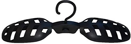 4boarder® HANGy schwarz Kleiderbügel Mehrzweck Bügel für Neoprenanzüge Tauchanzüge Shortys zusammenklappbar