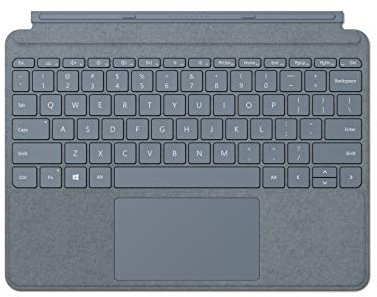 Microsoft Surface Go Signa Type Cover Keyboard Compatible with Surface Go, Ice Blue (Alcantara)