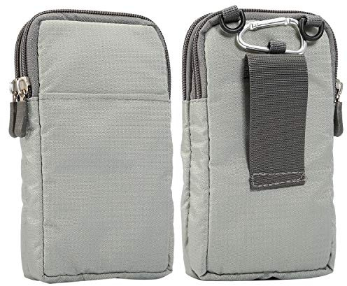 Cell Phone Pouch with Belt Clip, Cell Phone Shoulder Bag, 6.9 Inch Men Vertical Sport Waist Belt Bag Cellphone Crossbody Wallet Purse Belt Loop Pouch Compatible with iPhone 12 Pro Max Case 7 8 Plus