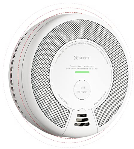X-Sense 1-Pack Interconnected Smoke and CO Detector, SC06-W