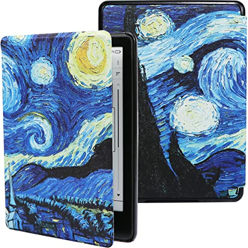 ZhaoCo Fodral för Kindle Paperwhite (11th Generation-2021) and Kindle Paperwhite Signature Edition 6.8 E-Reader, Slim PU Leather Smart Protective Cover - Målning