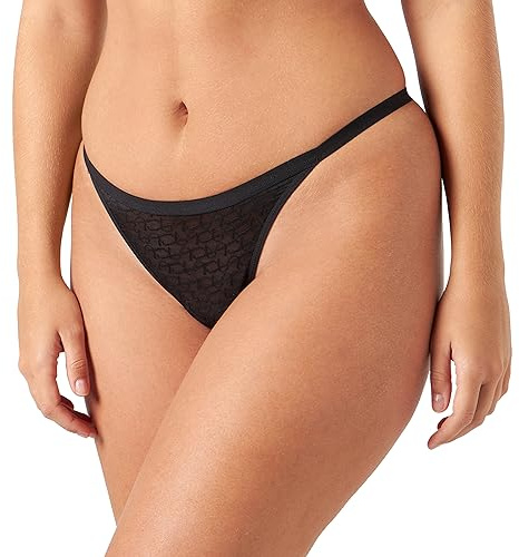 Triumph Damen Signature Sheer String Briefs, SCHWARZ, 44
