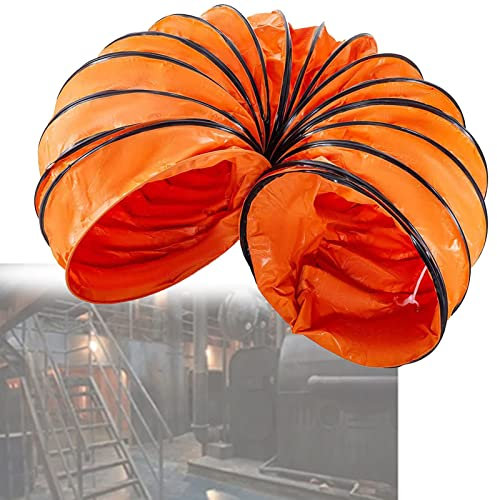 DOZPAL 32 Fuß Flexibler Belüftungsschlauch, strapazierfähiger Flexibler PVC-Luftkanalschlauch, tragbar, isoliert, einziehbar, 25/35/45 cm, Garagen-Abgasschlauch-Kit,35cm
