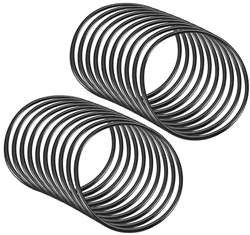 QUARKZMAN 40mm x 36mm x 2mm Nitrile Caoutchouc Joints toriques x 20 Pièces Rond Joint Rondelle pour Robinet Plomberie Réparation Étanchéité Connexion [Noir]