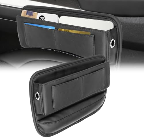 Tyafzzn Aufbewahrungsbox für Autositze, Autositz Lückenfüller Organizer, Auto Organizer Mittelkonsole, Universal Auto Organizer Vorne für Handys, Geldbörse, Karten, Brillen, Münz, Schlüssel