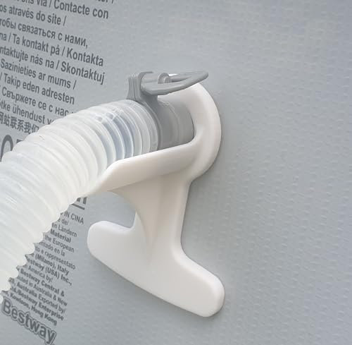 Swimming Pool Pipe Holders 2 x Hose Supports 30-38mm Hose Compatible With Bestway and Intex Pool (Long)