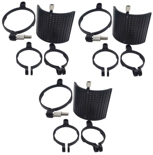 ibasenice 3sätze Mikrofon Windschutz U-form Tragbarer Schallschutz Für Aufnahmegeräte Effektive Geräuschreduzierung Und Spritzschutz Für Desktop Und Standmikrofone Mikrofon-zubehör