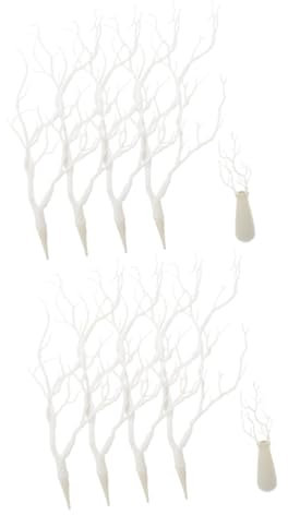 Zerodeko 8 Pezzi Decorazione Di Halloween Ramo Di Un Albero Rami Finti Fogliame Falso Pianta Corno Di Albero Rami Di Albero Essiccati Finto Olivo Ghirlanda Di Eucalipto Steli Di Eucalipto