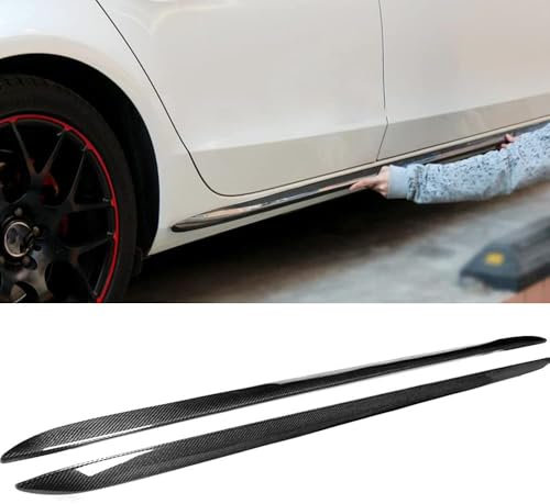 ZHAOYIJIE Auto Seitenschweller für Audi A5 Base 4Door Pre-Facelift 2008-2011, Kohlefaser Seitenschweller, Auto Seitenrock, Seitenschwellerverlängerung Splitter, Auto Zubehör