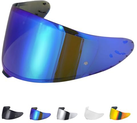 JQF Gear Helmvisier Motorrad für Z8 NXR2 RF1400 RF-1400 CWR-F2 CWR-F2R | Motorradhelm Visier Motorrad Wind Schild Helm Objektiv Visier Schild Voller Gesicht passt für X15 X-Fifteen X-SPR Pro