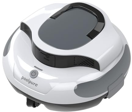AquaGuard SE Cordless Robotic Pool Cleaner with Dual-Drive 30w Motors, Self-Parking, Ideal for Pools Up to 40 Feet, 120-Minute Runtime, Pool Cleaning Vacuum Robot