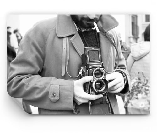 Papier Peint Panoramique 200x140 cm Standard Noir et Blanc Personnes 5009