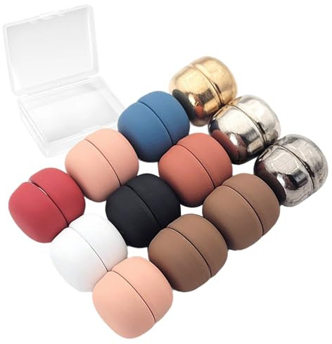 Mächtige magnetische Hijab -Stifte, kraftvolle Hijab -Magnete, 12 Stücke. Mehrzweckstift ohne Pinless Magnet Pin für Hijab. Farbenfrohe magnetische Stifte. Magnetnadel für Schals. Ein Button-Brosche-B
