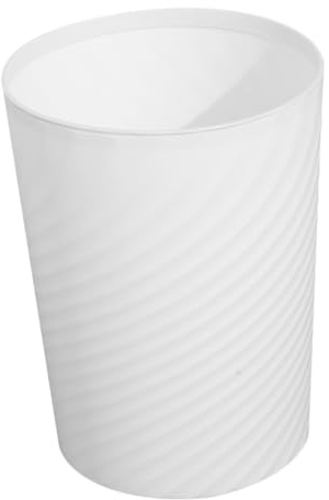 Ipetboom Poubelle sans Couvercle Blanche Bac à Déchets Pratique et Compact pour Salle de Bain Bureau Chambre et Polyvalent