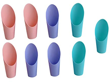 NOLITOY 9 Pezzi Sessola in Plastica per Giardinaggio, Attrezzi per Piante Grasse, Facile da Pulire, Adatta per Coltivazione e Rinvaso nel Giardino Esterno Colore Casuale