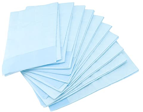 Bamjour Almohadillas de Cama Desechables, 10 Piezas Almohadillas de Cama para Incontinencia Absorbencia Pesada Incontinencia Suave y Suave para Adultos Ancianos Maternidad Bebé