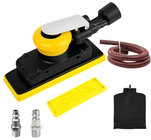 Ponceuse orbitale pneumatique en métal robuste 12 000 tr/min pour le travail du bois, ponceuse orbitale électrique de carrosserie automobile
