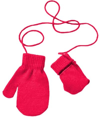 Handschuhe – gestrickte Stretch-Fäustlinge mit Schnur – niedliche, weiche, bequeme Handschuhe, Kinder-Winter-Accessoires für und Mädchen