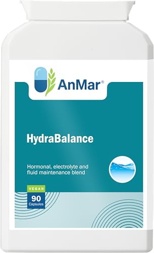AnMar® HydraBalance – Electrolyte & Fluid Balance Complex with Magnesium, Vitamin B6, Dandelion, Nettle & Juniper – Herbal Water Balance Supplement – Vegan Capsules – 90 Capsules