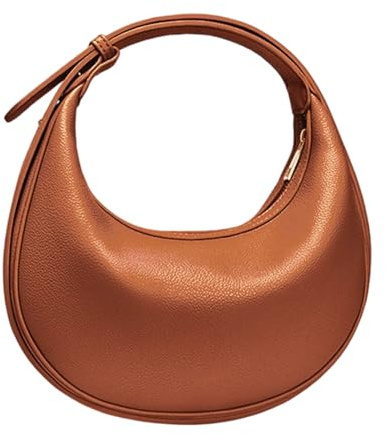 Borsa alla da donna Borsa a tracolla a mezzaluna Borsa a tracolla in morbida pelle con tracolla per donna