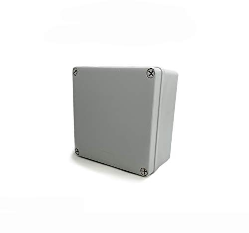DJC Supply Co. 4 x 4 x 2.4 Weather & Dust Proof PS Plastic Junction Conduit Box Electronics Enclosure 1 Pack