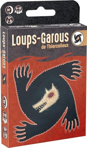 Asmodee Les Loups-GAROUS DE THIERCELIEUX - Jeu de Société de Bluff pour Adultes et Enfants dès 10 Ans - Jeu d'Ambiance de 8 à 18 Joueurs - Jeu de Rôles en Version Française - 30 Min