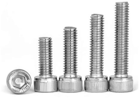 Foyoram #1-64 x 1/8 UNC Tornillos cilíndricos con hexágono interior, 20 unidades, acero inoxidable Unified Thread Standard (#1-64 x 1/8, 20)