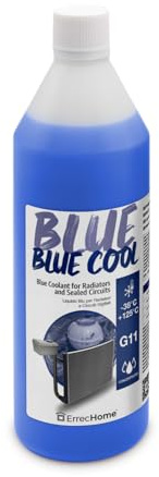 ErrecHome Blue Cool, Liquido Radiatore Blu Concentrato, antigelo G11 con pacchetto inibitore NAP FREE, 1 Litro