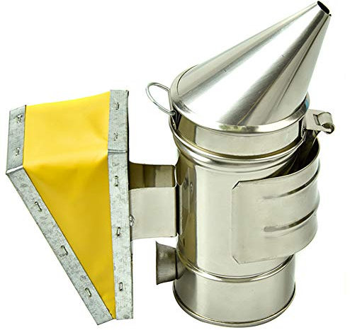 Ahumador de Abejas, ahumador de Colmena de Acero Inoxidable con protección contra el Calor, Kit de Equipo de Apicultura para Apicultor Principiante