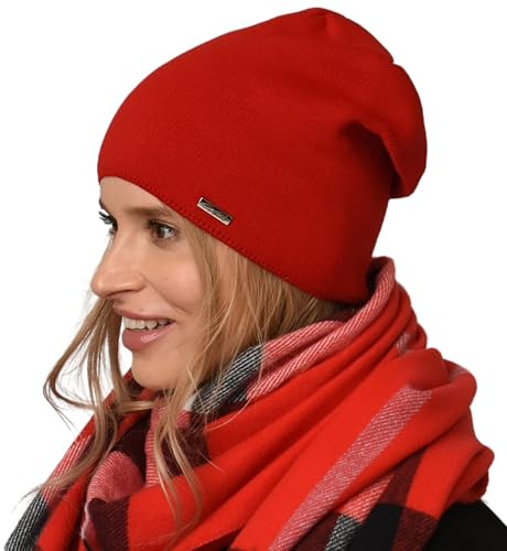 Alur Mütze Damen Beanie Wintermütze Strickmütze - Warme Elastisch Elegant Winter Mütze EKO - Weiches Garn Stilvoll Universell Warm