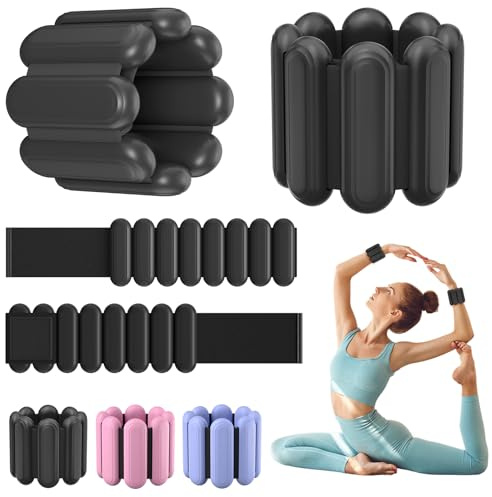 Wrist & Ankle Weights for Women, Wearable Strong Arm & Leg Weights Set of 2(1Lbs Each), Adjustable Ankle Weights for Walking, Yoga, Dance, Barre,Gym,Exercise,Pilates,Walking Running