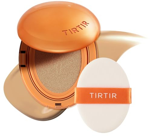 TIRTIR Fond De Teint Mask Fit Ai Filter Cushion, Finition Semi-Mate, Jusqu'À 72 Heures, Couverture Moyenne À Complète, 0,63 Fl Oz (Lot De 1) 29N, Beige Naturel