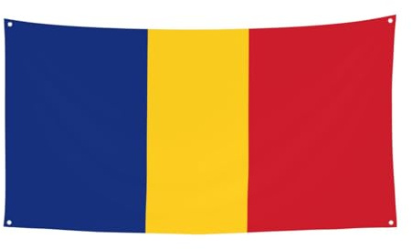 Bandera de Rumania telón de fondo para eventos, decoración de fiesta, perfecto para fiestas y celebraciones, 180 x 90 cm