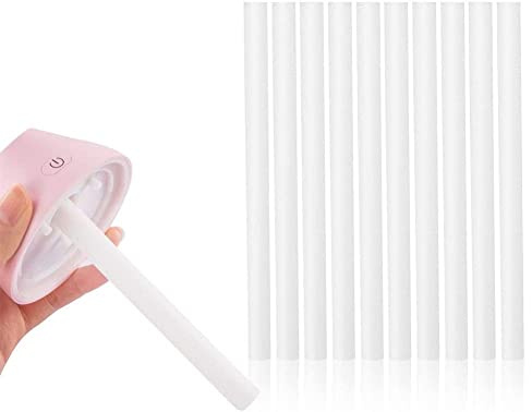 Filtro bastoncini di cotone Spugna Sticks Ricarica stoppini di ricambio per mini umidificatore USB portatile personale e mini diffusori 10 confezione 8 x 123mm