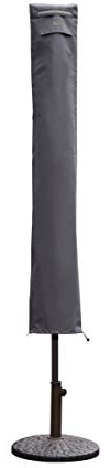 Sekey - Funda protectora para sombrilla (resistente a los rayos UV y al polvo y al agua, resistente a la intemperie, resistente a los desgarros), color gris