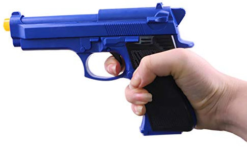 Pistola de Juguete Azul de 28 cm con luz + Sonido - Juegos de rol policiales - Disfraces