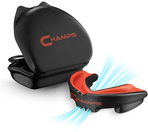 Champs MMA Atmungsaktiver Box-Mundschutz - Zahnschutz mit Luft-Löchern für Boxen, Jiu Jitsu, Muay Thai, Ringen und andere Kampfsportarten - Passgenauer Halt durch Boil and Bite