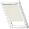 VELUX Original Dachfenster Verdunkelungsrollo, mit weißer Führungsschiene, Hellbeige, für MK08