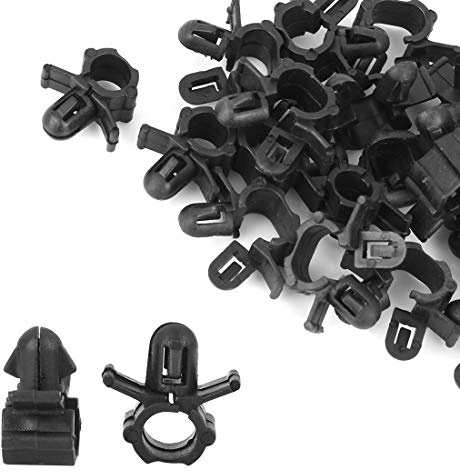 X AUTOHAUX Benzinleitung Clip Für Hyundai Elantra 20Stk Schwarz 19,3mm | Material Kunststoff, Schlauchgröße 7mm, Lochgröße 6,6mm, Für Hyundai Santa Fe, Für Hyundai Sonata, Für Hyundai Tucson