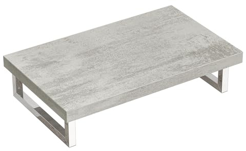 doporro Waschtischplatte 45x80cm in Greige inkl. Konsolenhalterung | Waschtischplatte für Aufsatzwaschbecken, mit Konsolenhalterung – stabil & pflegeleicht für moderne Bäder & Gäste-WC