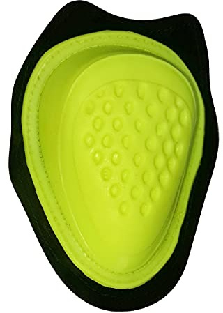 BI ESSE - Coppia di Saponette da moto universali SLIDER colorate per ginocchia tuta da moto, uso pista, vari colori (Giallo Fluo)