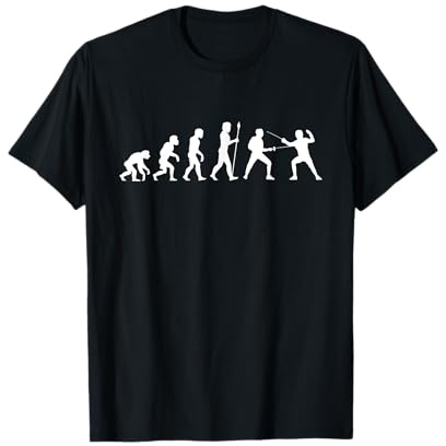 Fechten Evolution Fechtsport Fechter T-Shirt