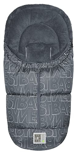 Odenwälder Fußsack Levi fashion letters BabyNest silver-grey
