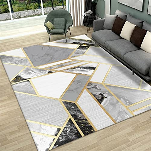 DJHWWD Teppich Flach Gewebt grau Antirutsch Ornament Moderne Geometrie 300x400cm Designer Wohnzimmer teppichmatte
