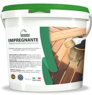 IMPREGNANTE PROTETTIVO PER LEGNO-LUNGA DURATA -IDROREPELLENTE (14LT, NOCE CHIARO)
