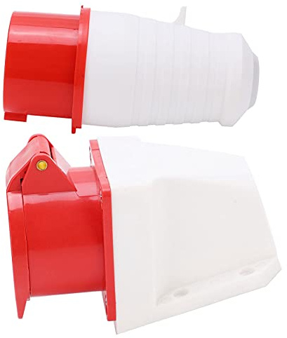 Enchufe Industrial Trifásico 5 Pines 16A 5 Pines Enchufe Industrial Enchufe de Montaje en Superficie Trifásico IP44 Resistente Al Agua 220380V 240415V 3P N E Enchufe Fase